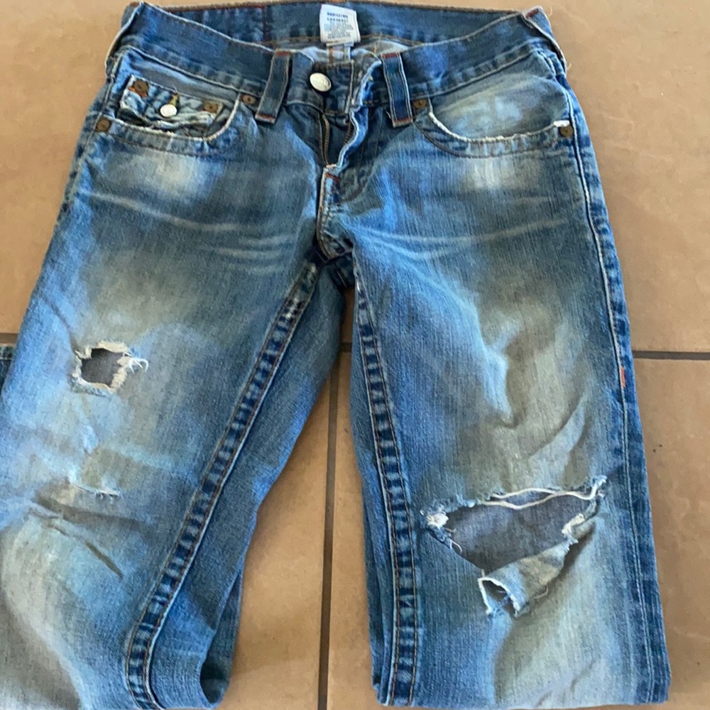 True Religion distressed jeans